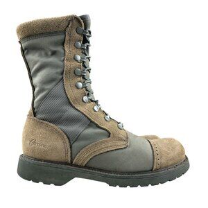 Corcoran Women's Size 9M 10" Marauder Brown Grey Leather Lace-Up Military Boots